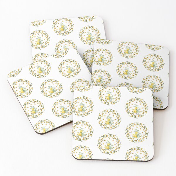 Item preview, round yellow rose designed and sold by AA-designstore.