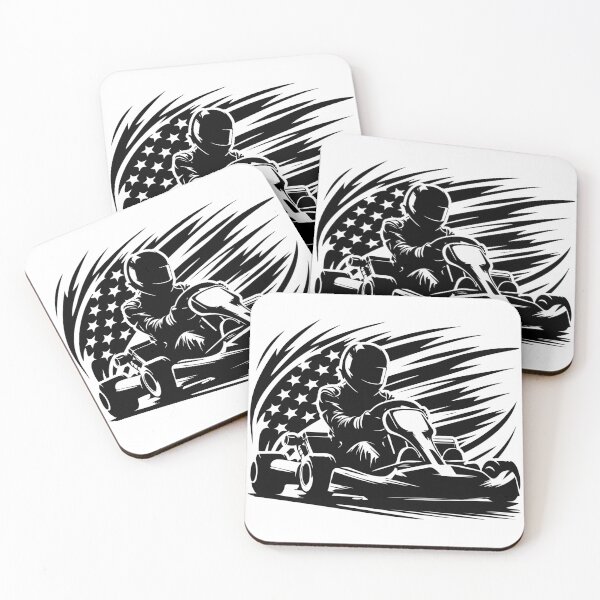 Item preview, Go kart Racer US Flag, go kart designed and sold by MYpngShop.
