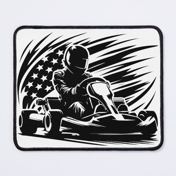 Item preview, Go kart Racer US Flag, go kart designed and sold by MYpngShop.