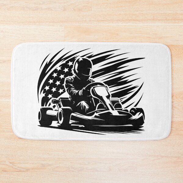 Item preview, Go kart Racer US Flag, go kart designed and sold by MYpngShop.
