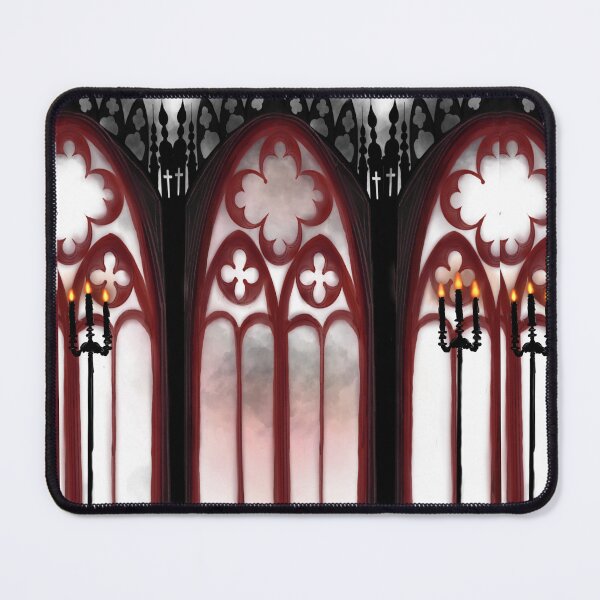 Item preview, Gothic arch cathedral black and red designed and sold by Sugar-Caned.