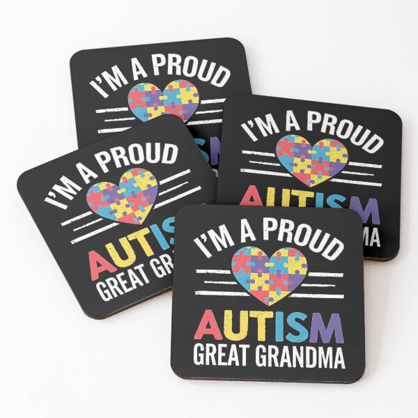 Item preview, Proud Autism Great Grandma Heart Puzzle Design designed and sold by love3617.