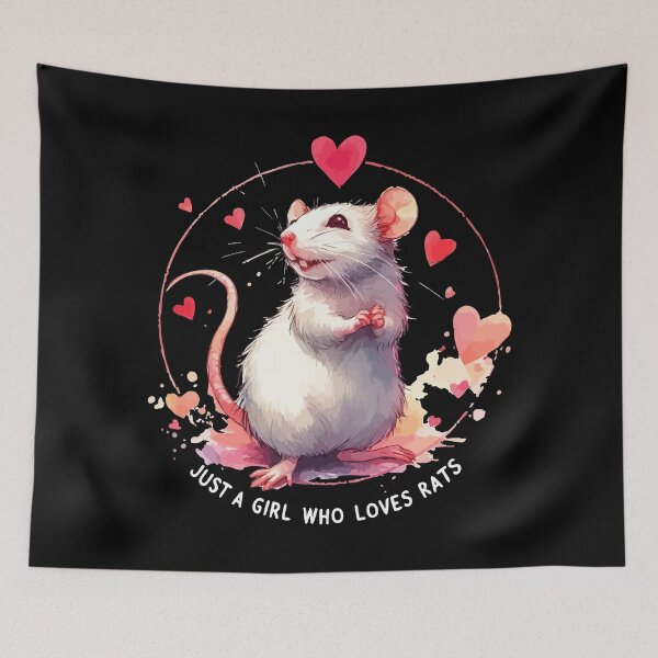 Item preview, Just A Girl Who Loves Rats Rat Owner designed and sold by TomFrontierArt.