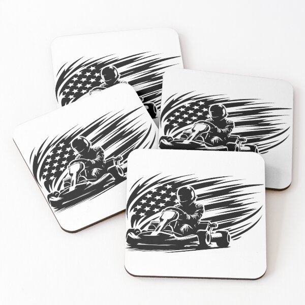 Item preview, Go kart Racer US Flag, go kart designed and sold by MYpngShop.