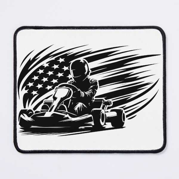 Item preview, Go kart Racer US Flag, go kart designed and sold by MYpngShop.