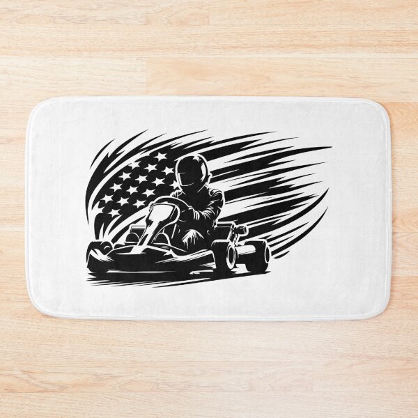 Item preview, Go kart Racer US Flag, go kart designed and sold by MYpngShop.