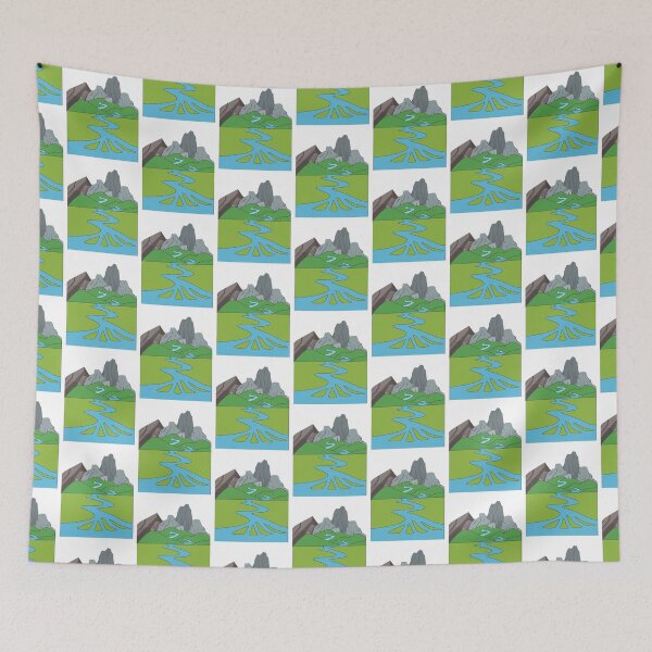 Item preview, plain river mountain designed and sold by AA-designstore.