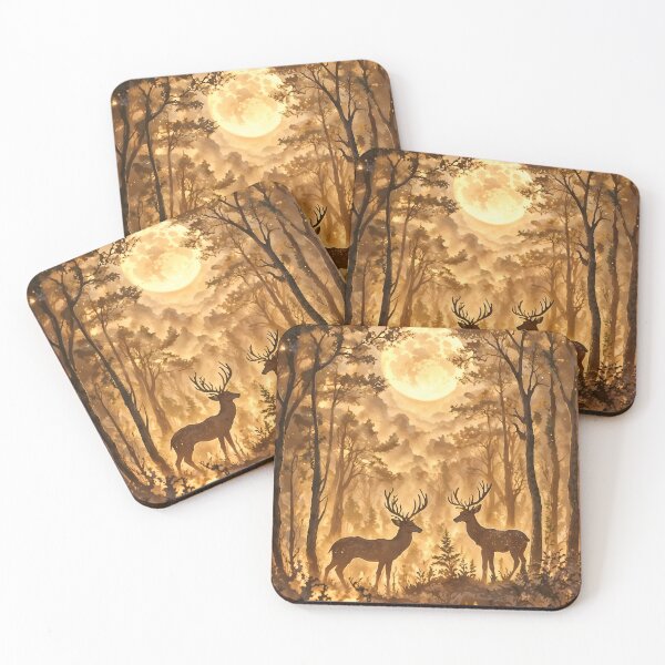 Item preview, Golden Deers designed and sold by RubisLeaf.