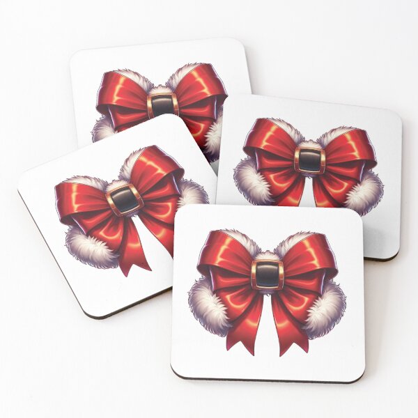 Item preview, Santa's Red Coquette Bow - Luxurious Christmas Decoration Design designed and sold by Fernandink1.