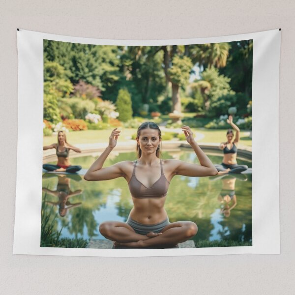 Item preview, Relaxing Pond Yoga designed and sold by sachinnaha.
