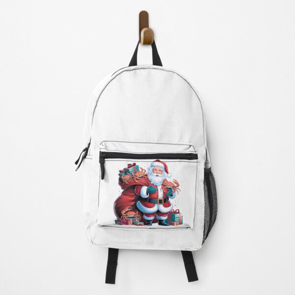 Item preview, American Santa Claus Holding Crab Present Xmass designed and sold by SztylishDesigns.