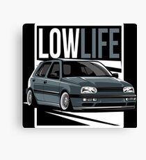 Golf 3 & quot; Low Life & quot; Canvas Print