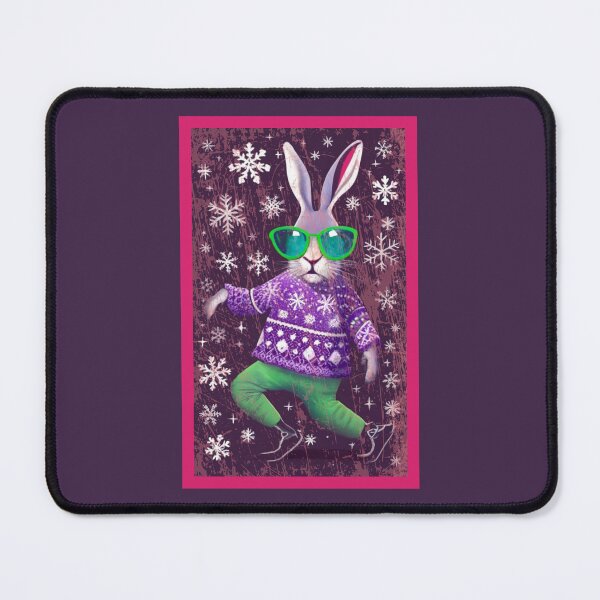Item preview, Perfect Holiday Fun for Opticians! Festive Bunny with Glasses designed and sold by bekksa.