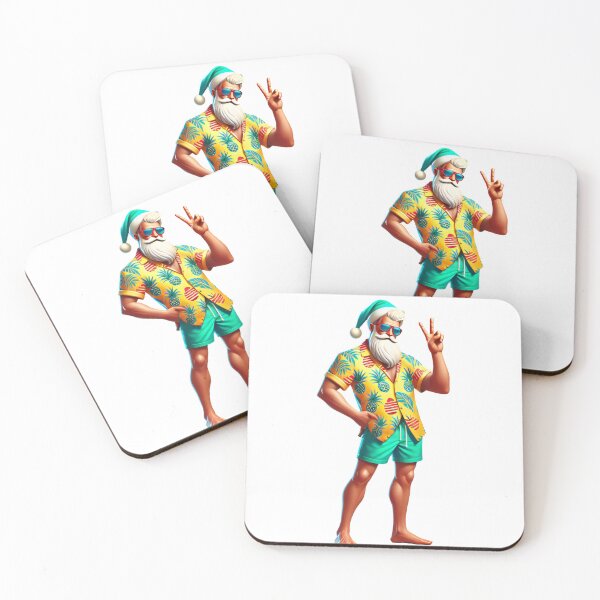 Item preview, Beach Santa in Tropical Christmas Attire designed and sold by lubushop1.
