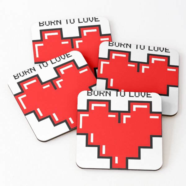 Item preview, Retro Pixel Heart T-shirt - Born to Love - Gamer Gift designed and sold by ObjCrea123.