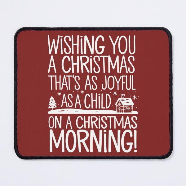 Item preview, Wishing you a Christmas that's as joyful as a child on Christmas morning! Cute Christmas wishes written in handwritten style. designed and sold by SaraSumi.