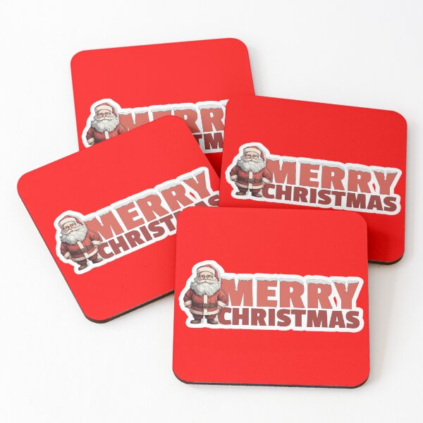 Item preview, Merry Christmas - Santa Claus with a gold buckle and black boots designed and sold by EyeMFlatBoard.