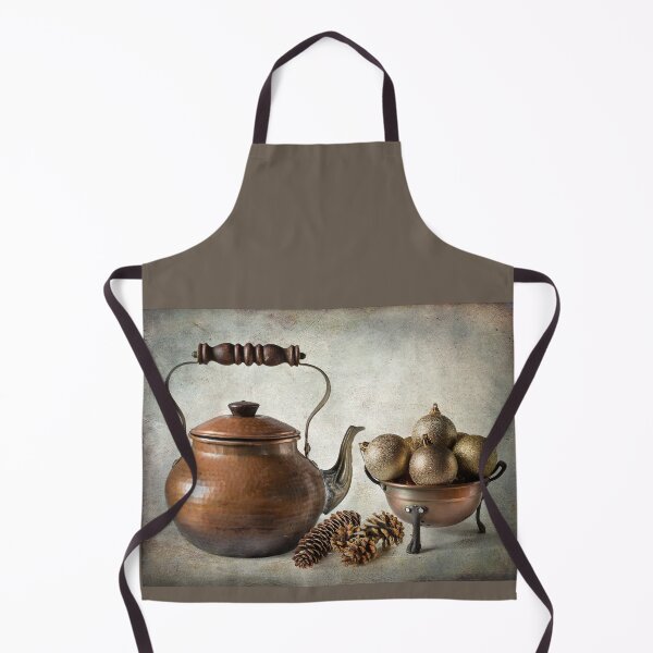 Item preview, Christmas still life in gold and copper designed and sold by Barbara Corvino.