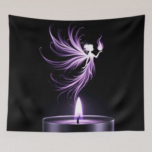 Item preview, Fairy of the Purple Flame, Ai Generated Art  designed and sold by ACC .