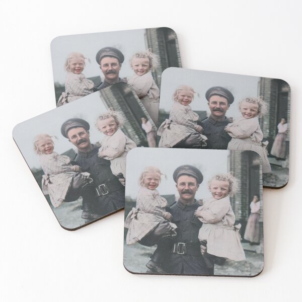 Item preview, British soldier with French children WWI designed and sold by 19th Century in Color.