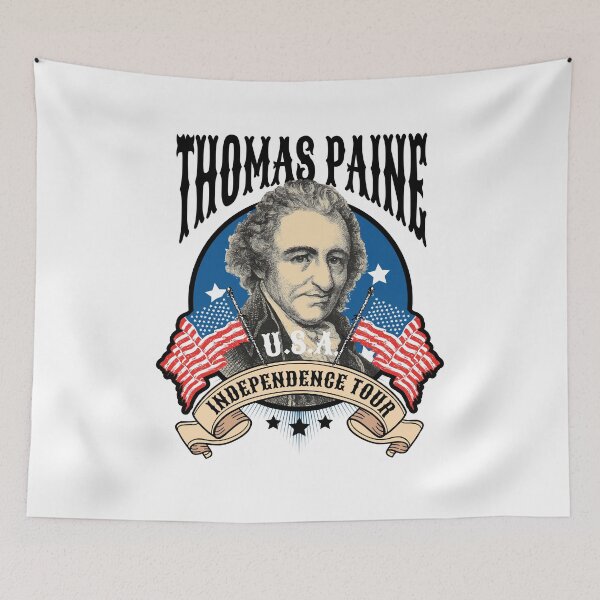 Item preview, Thomas Paine Revolutionary War America History Fan  designed and sold by The Junto Shop.