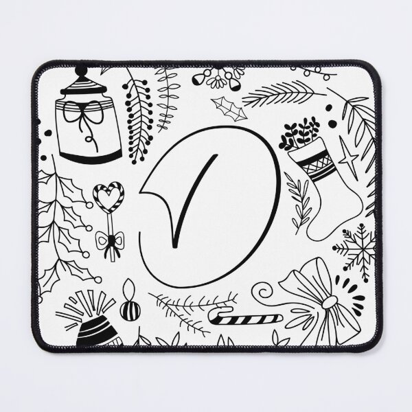 Item preview, Festive Christmas Alphabet letters Holiday art designed and sold by ilyanadesign.