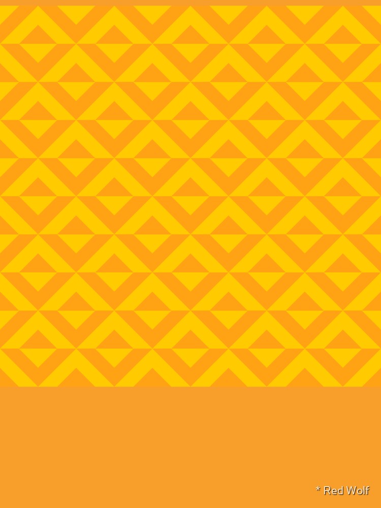 Geometric Pattern: Diamond Split: Yellow by redwolfoz