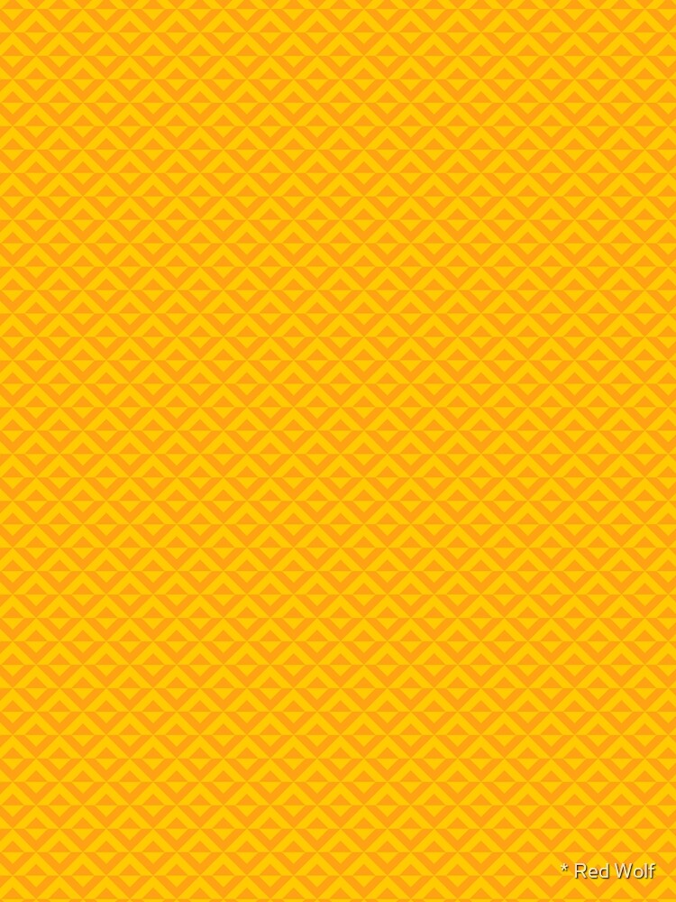 Geometric Pattern: Diamond Split: Yellow by redwolfoz