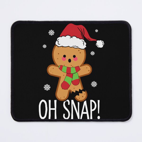 Item preview, Funny Oh Snap Christmas Gingerbread Pun designed and sold by PrintCrafting.