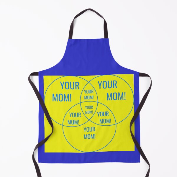 Item preview, Your Mom in yellow and blue designed and sold by SterkalaPress.