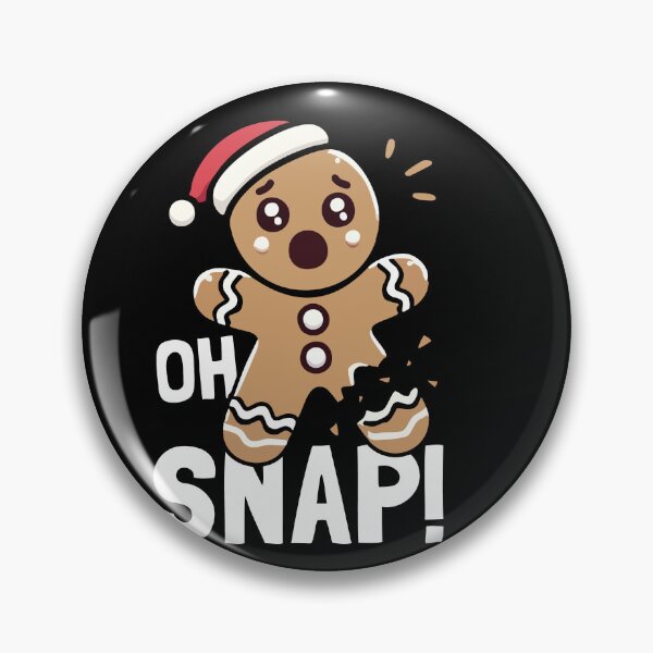 Item preview, Funny Oh Snap Broken Gingerbread Christmas designed and sold by PrintCrafting.