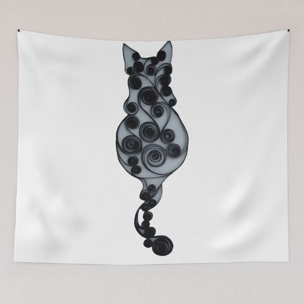 Item preview, Magical spiral cat designed and sold by ArtiVibe01.