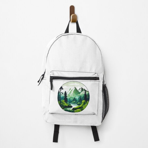 Item preview, Circular Mountain Forest Jungle Landscape 6 designed and sold by Tom-Johnson.