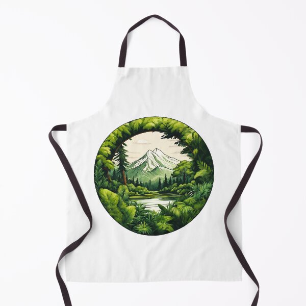 Item preview, Circular Mountain Forest Jungle Landscape 7 designed and sold by Tom-Johnson.