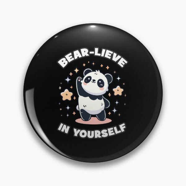 Item preview, Bear-lieve in Yourself - Panda Positivity Inspiration designed and sold by chantastical.