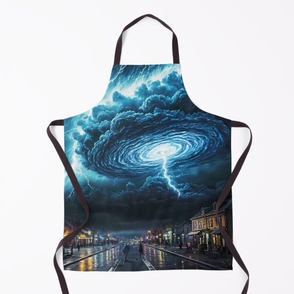 Item preview, Storm in a Quiet Town, Ai Generated Art  designed and sold by ACC .