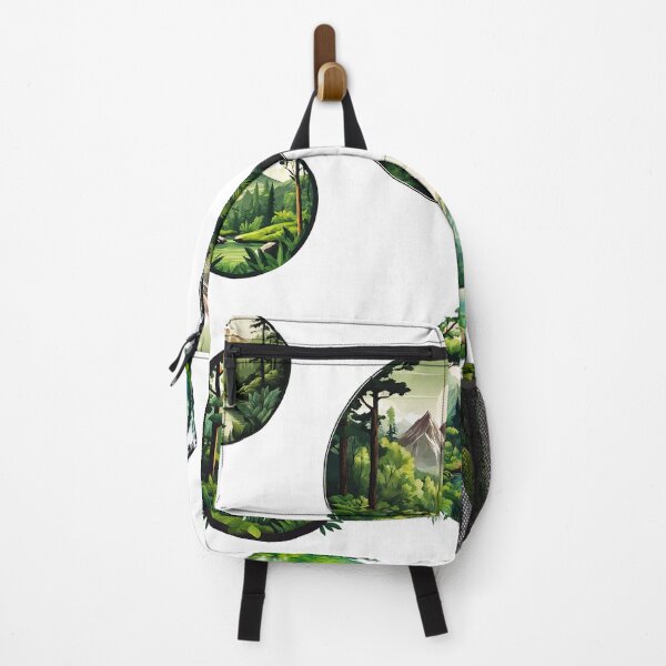Item preview, Circular Mountain Forest Jungle Landscape Pattern 1 designed and sold by Tom-Johnson.