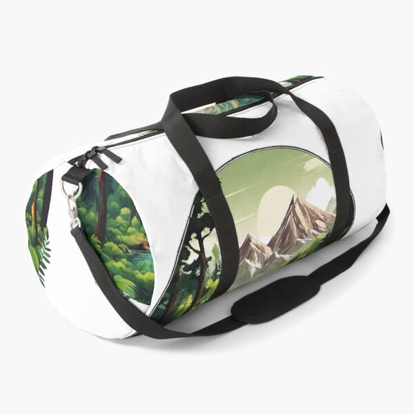 Item preview, Circular Mountain Forest Jungle Landscape Pattern 1 designed and sold by Tom-Johnson.