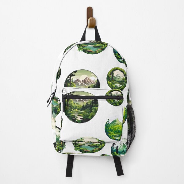 Item preview, Circular Mountain Forest Jungle Landscape Pattern 2 designed and sold by Tom-Johnson.