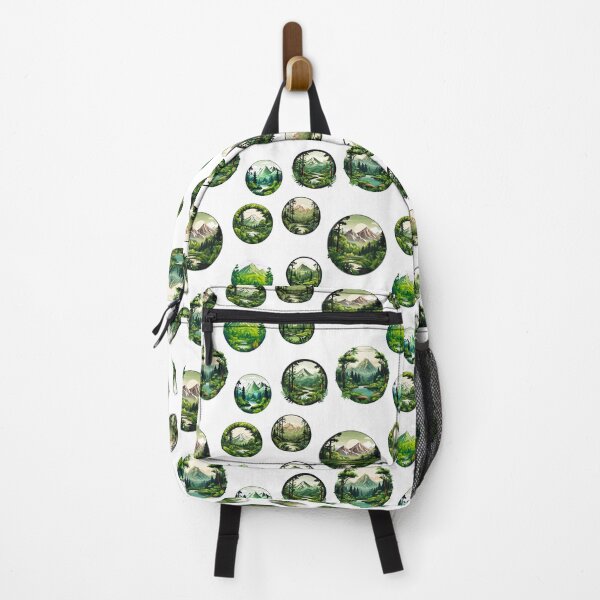 Item preview, Circular Mountain Forest Jungle Landscape Pattern 3 designed and sold by Tom-Johnson.