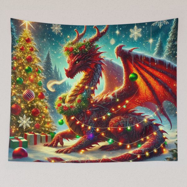 Item preview, A Dragon’s Holiday: Tree Decorating Fun designed and sold by GrizzlyCollective.
