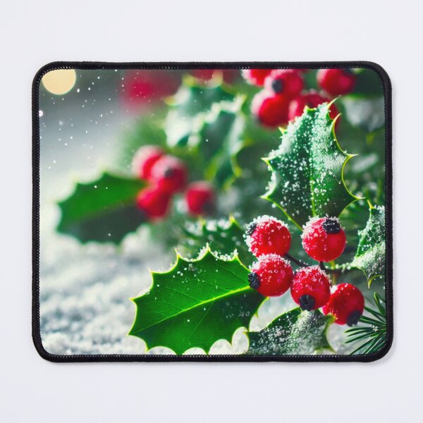 Item preview, Snow-Laden Holly Bush Brings Festive Charm designed and sold by GrizzlyCollective.