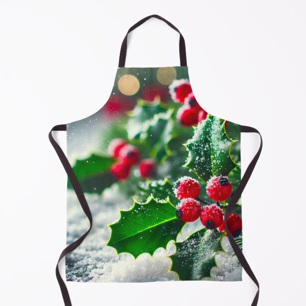 Item preview, Snow-Laden Holly Bush Brings Festive Charm designed and sold by GrizzlyCollective.
