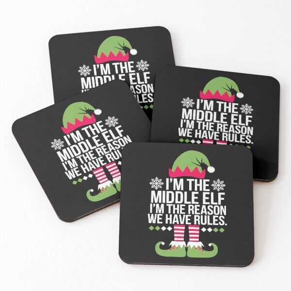 Item preview,  I'm The Middle Elf I'm The Reason We Have Rules Funny Christmas designed and sold by luannsemmsobre.