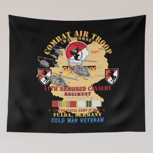 Item preview, Cbt Air Troop, CAT, 11ACR, Fulda Gap, Germany - Kiowa w Map w COLD SVC designed and sold by Military Insignia Products.