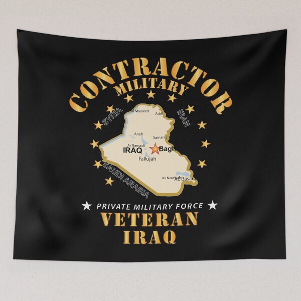 Item preview, GOVT - Military Contractor - Veteran - Iraq X 300 designed and sold by Military Insignia Products.