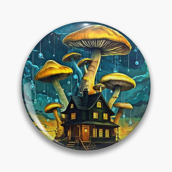 Item preview, Mushroom Shroom House - fantasy designed and sold by Earth Nature Creations.