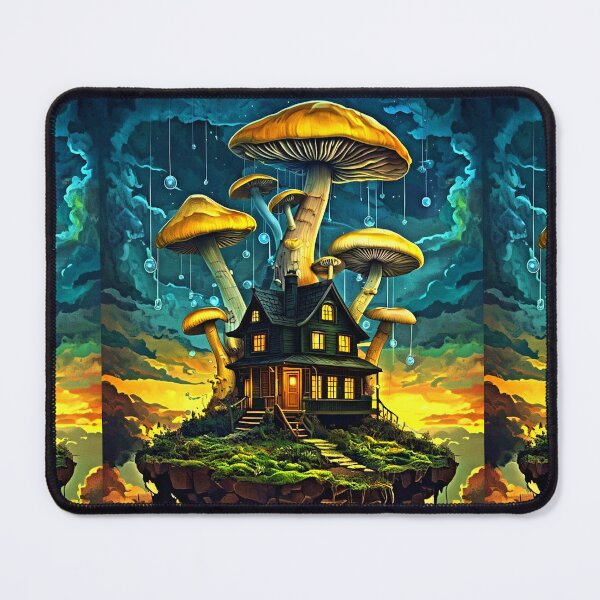Item preview, Mushroom Shroom House - fantasy designed and sold by Earth Nature Creations.