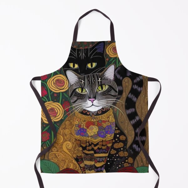 Item preview, Abstract Floral Cat Art designed and sold by TheDarkWardrobe.