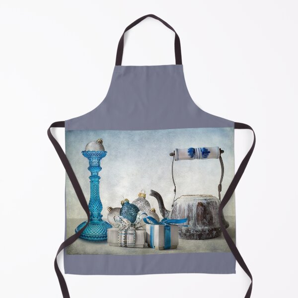 Item preview, Christmas still life in blue and silver designed and sold by Barbara  Corvino.
